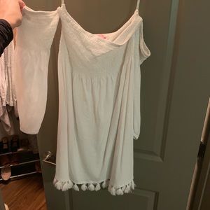 White off the shoulder Lilly Pulitzer dress